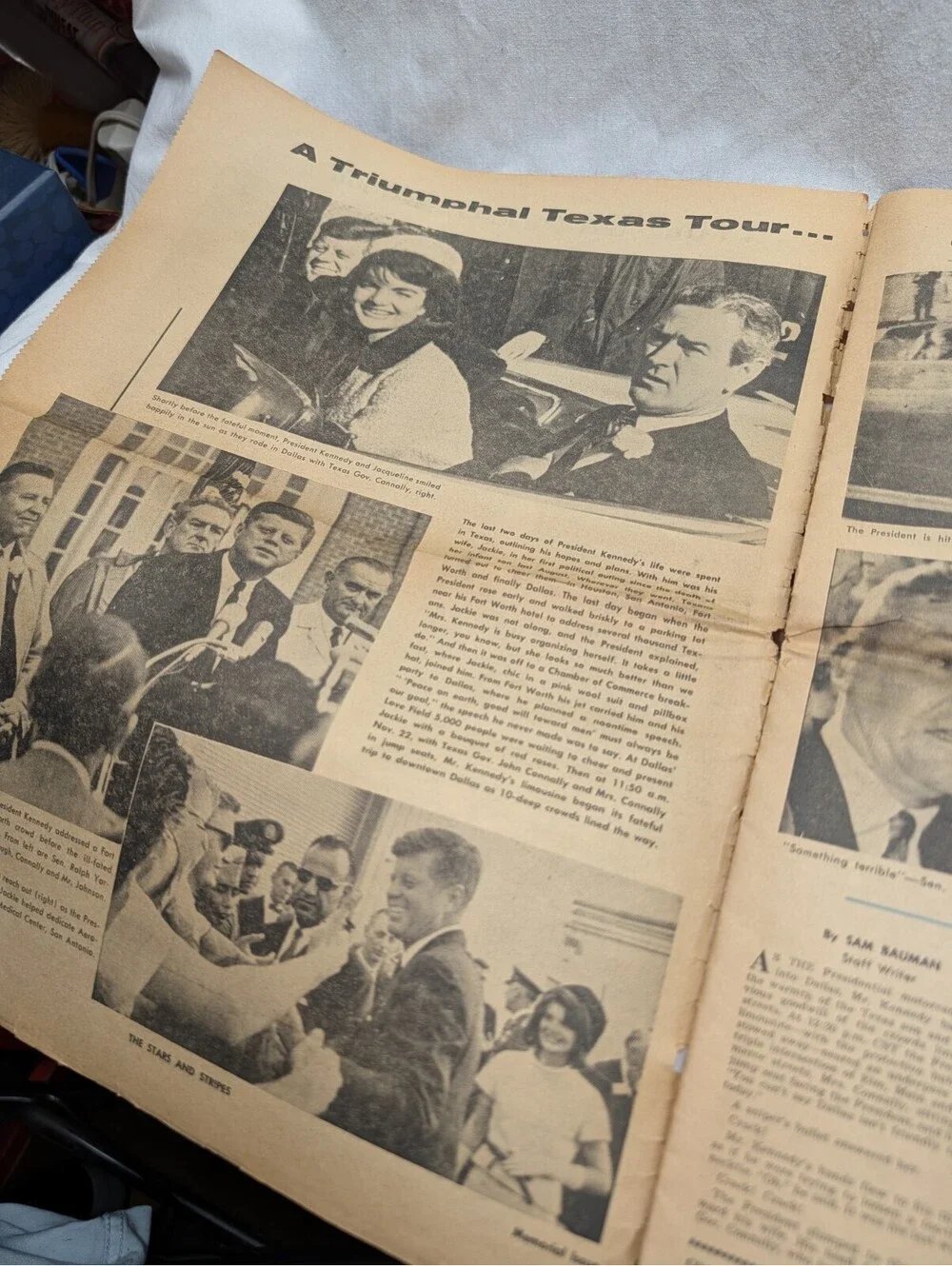 Star & Stripes Newspaper JFK Assassination Vintage Kennedy 1963